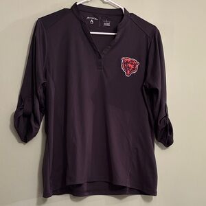 🐻 Chicago Bears Antigua grey 3/4 Sleeve Top womens size large